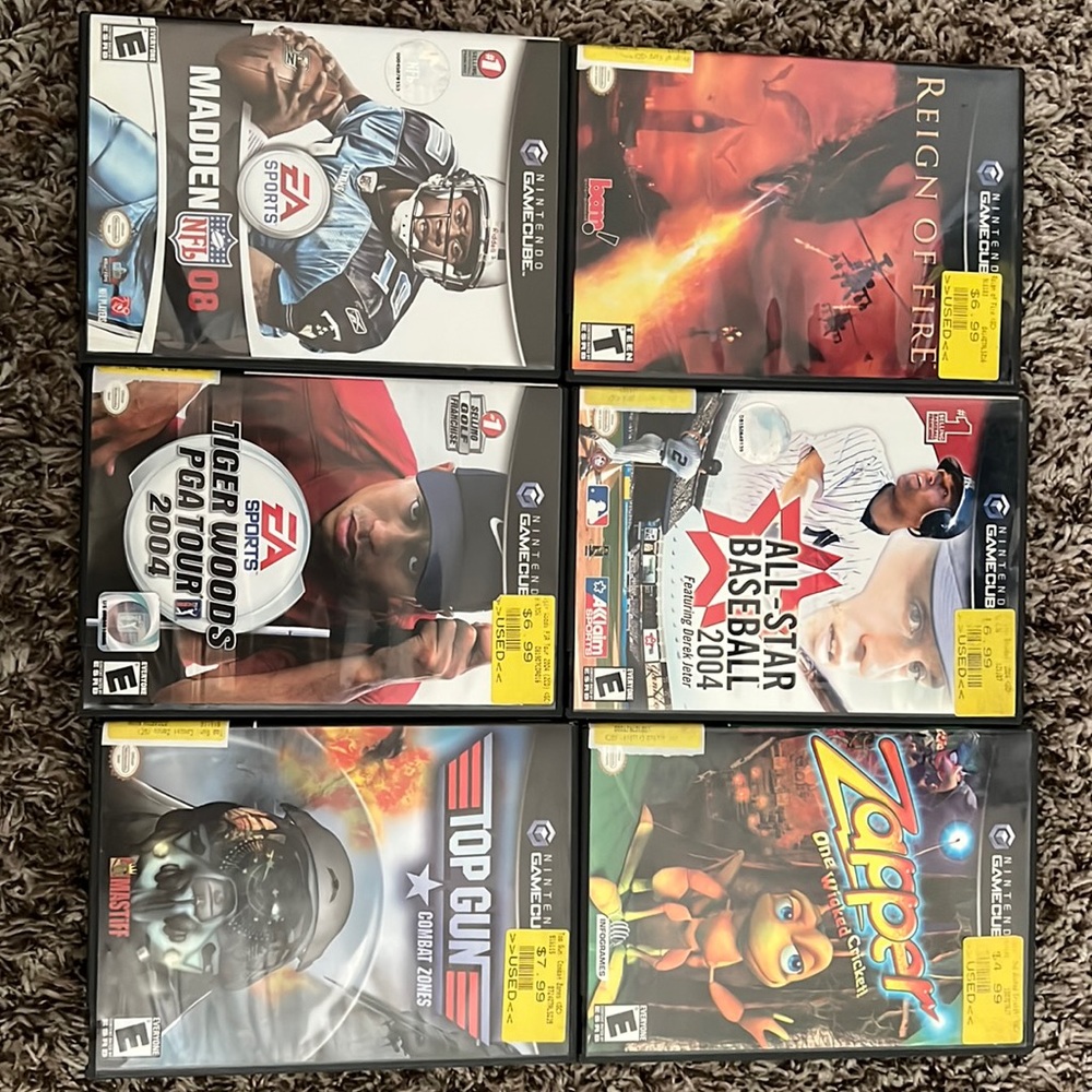 6 GAMECUBE GAMES